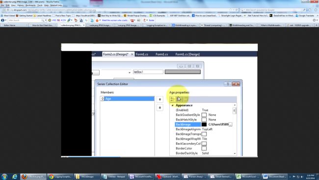 change color and background image